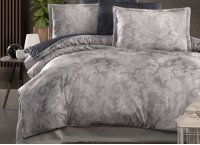 Постельное белье сатин Premium La Romano - Giselle Cobalt (Turkey), евро